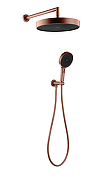Комплект верхнего и ручного душа Boheme Cell 427-BRB цвет Брашированная бронза