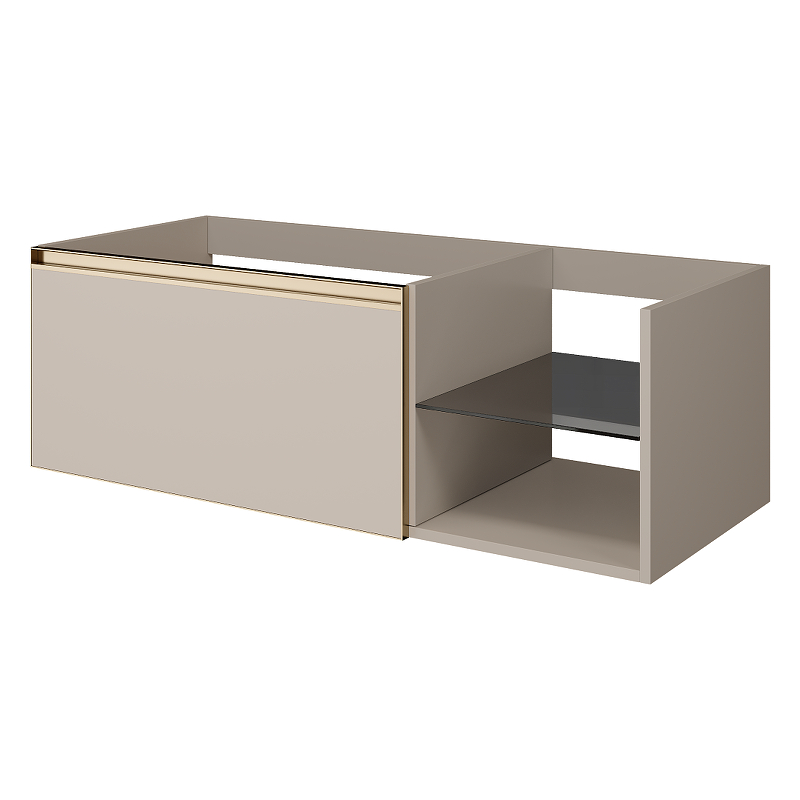 Тумба под раковину Boheme Armadi Art Quatro 6 120 790-M6-120-D-MG-LED подвесная 