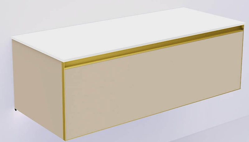 Тумба под раковину Boheme Armadi Art Quatro 1 120 790-M1-120-D-MG-LED подвесная 