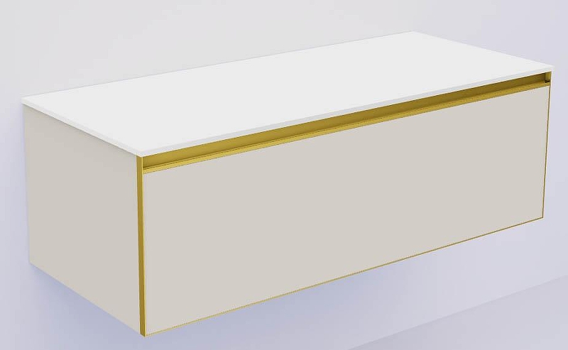 Тумба под раковину Boheme Armadi Art Quatro 1 120 790-M1-120-CM-MG-LED подвесная 