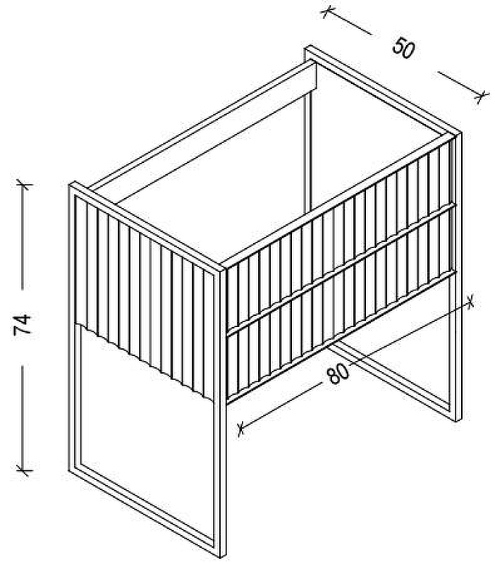 Тумба под раковину Boheme Armadi Art Monaco 80 867-080-RG 