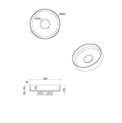 Раковина-чаша Boheme Sole 801-R-CLCT цвет Белый мрамор-1