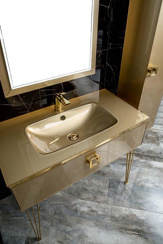 Раковина Boheme Armadi Art Lucido 100 852-100-Light Gold 