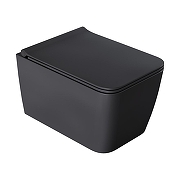 Унитаз Boheme Zen 967-SET-A цвет Антрацит матовый с сиденьем Микролифт