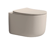 Унитаз Boheme Flow 969-SET-D цвет Бежевый матовый с сиденьем Микролифт