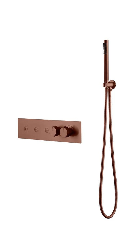 Смеситель для душа Boheme Fusion 131-SYS-BRB с термостатом 