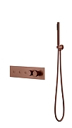 Смеситель для душа Boheme Fusion 131-SYS-BRB с термостатом цвет Брашированная бронза