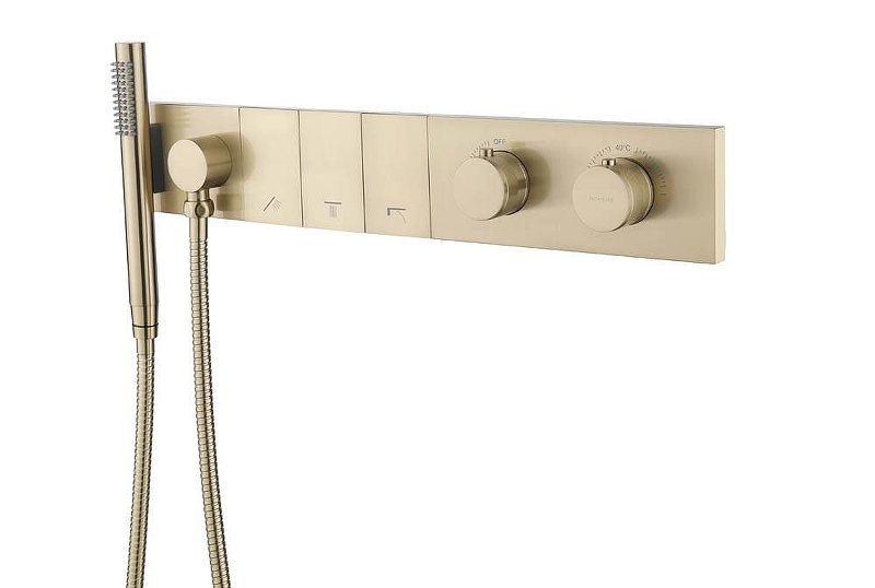 Смеситель для душа Boheme Zodiac 133-SYS-MG с термостатом 