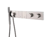 Смеситель для душа Boheme Zodiac 133-SYS-NB с термостатом цвет Брашированный никель