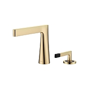 Смеситель для раковины Boheme Duo 161-MG цвет Золото матовое