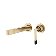 Смеситель для раковины Boheme Duo 165-MG цвет Золото матовое