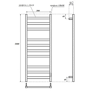 Электрический полотенцесушитель APEXTERMO Terra 1000x500 TR00105GL цвет Золото матовое-3