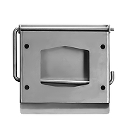 Держатель туалетной бумаги Merida Stella R U1AS.R с крышкой цвет Нержавеющая сталь-2