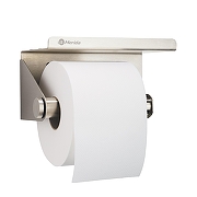 Держатель туалетной бумаги Merida Stella R U3AS.R с полкой цвет Нержавеющая сталь-1