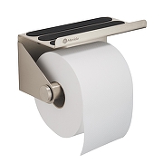 Держатель туалетной бумаги Merida Stella R U3AS.R с полкой цвет Нержавеющая сталь-2