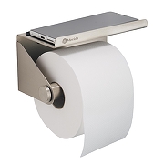 Держатель туалетной бумаги Merida Stella R U3AS.R с полкой цвет Нержавеющая сталь-3