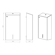 Диспенсер для бумажных полотенец Merida Stella R ASP107.R цвет Нержавеющая сталь-1