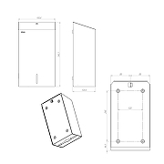 Диспенсер для бумажных полотенец Merida Stella R ASB103.R цвет Белый матовый-1