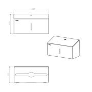 Диспенсер для бумажных полотенец Merida Stella R ASB201.R цвет Белый матовый-5