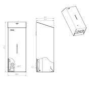 Дозатор для жидкого мыла Merida Stella R DSA113.R цвет Нержавеющая сталь-4