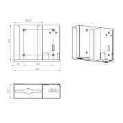 Диспенсер для бумажных полотенец Merida Stella R SSM001.R цвет Нержавеющая сталь-3