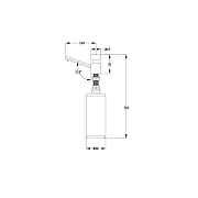 Дозатор для моющего средства Rivelato RD-1000 nero цвет Черный-2
