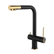 Смеситель для кухни Rivelato Lugano 1523513 antracite oro цвет Антрацит Золото
