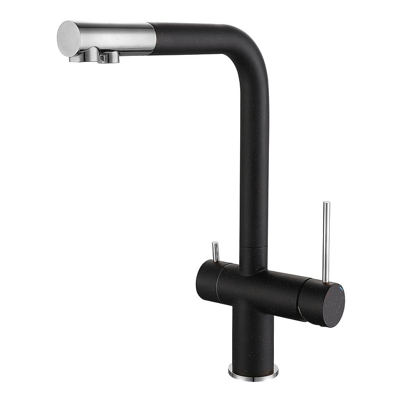 Смеситель для кухни Rivelato Lugano 1523513 nero cromo 