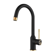 Смеситель для кухни Rivelato Garda 1923502 nero oro цвет Черный Золото