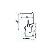 Смеситель для кухни Rivelato Vico 9021600 cromo цвет Хром-2
