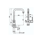 Смеситель для кухни Rivelato Tovel 9025200 cromo цвет Хром-2