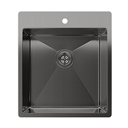 Кухонная мойка Rivelato Rinox 44 4450 PVD black цвет Черный