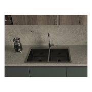 Кухонная мойка Rivelato Rinox 74 7450 2В PVD black цвет Черный-2