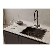 Кухонная мойка Rivelato Rinox 54 5450 PVD black цвет Черный-2