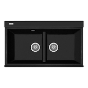 Кухонная мойка Rivelato Fonde 86 FN-8638-2 Nero opaco цвет Черный