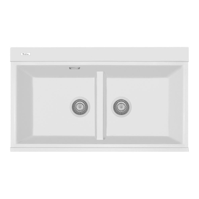 Кухонная мойка Rivelato Fonde 86 FN-8638-2 Bianco latte 