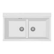 Кухонная мойка Rivelato Fonde 86 FN-8638-2 Bianco latte цвет Белый