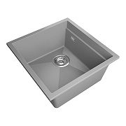 Кухонная мойка Rivelato Lino 45 LN-454-L grigio metallizz цвет Серый металлик-1