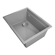Кухонная мойка Rivelato Lino 55 LN-554-L grigio metallizz цвет Серый металлик-1