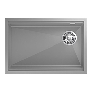 Кухонная мойка Rivelato Lino 65 LN-654-R grigio metallizz цвет Серый металлик