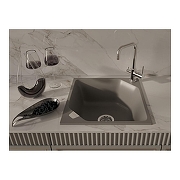 Кухонная мойка Rivelato Locus LS-50 LS-50 grigio metallizzat цвет Серый металлик-2