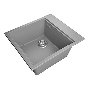 Кухонная мойка Rivelato Tesoro 45 TR-455-L grigio metallizz цвет Серый металлик-1