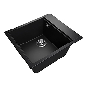 Кухонная мойка Rivelato Tesoro 45 TR-455-L nero цвет Черный-1