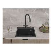 Кухонная мойка Rivelato Tesoro 50 TR-505-R antracite цвет Антрацит-2