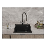 Кухонная мойка Rivelato Tesoro 50 TR-505-R nero цвет Черный-2