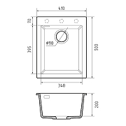 Кухонная мойка Rivelato Zeno 41 ZN-4150 Bianco latte цвет Белый-1