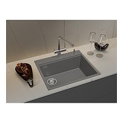 Кухонная мойка Rivelato Tesoro 60 TR-605-L grigio metallizz цвет Серый металлик-2