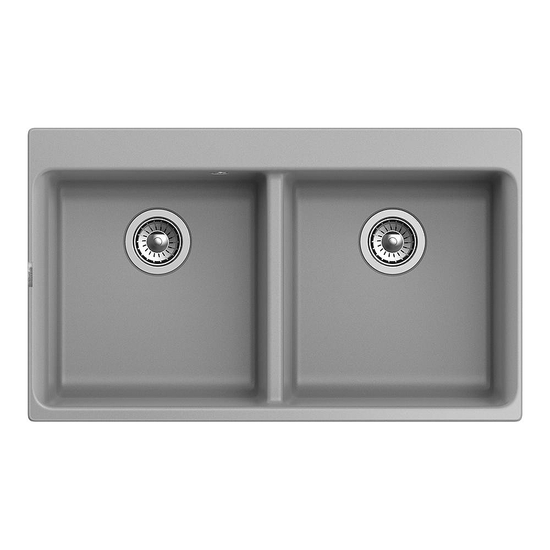 Кухонная мойка Rivelato Axel X-90-2D X-90-2D grigio metallizza 