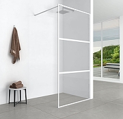 Душевая перегородка Aquanet SW-800WT 80 352343 профиль Белый стекло прозрачное