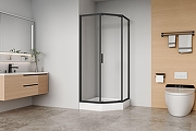 Душевой уголок Aquanet Bright AE90-P-90x90-BT 90х90 352421 профиль Черный стекло прозрачное